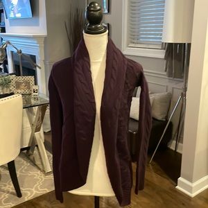 Ralph Lauren Black Label 100% cashmere circle cardigan sweater SZ XS